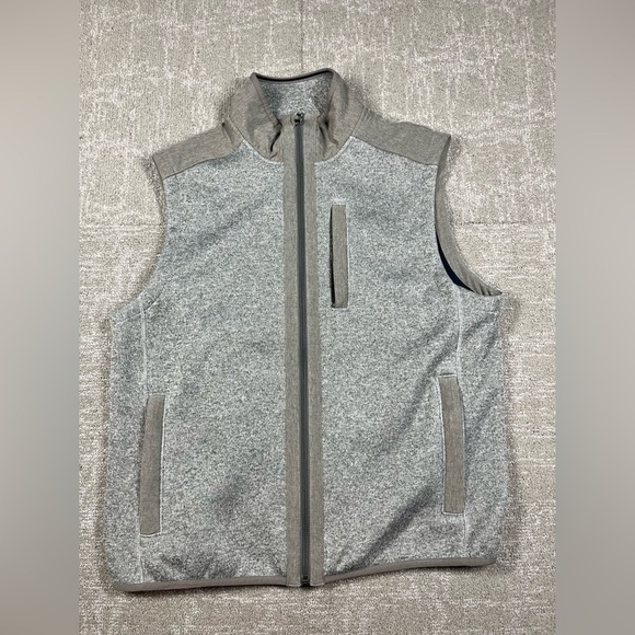 Vineyard Vines Mens Gray Outdoor Hiking Full Zip Vest Size M - Picture 1 of 8